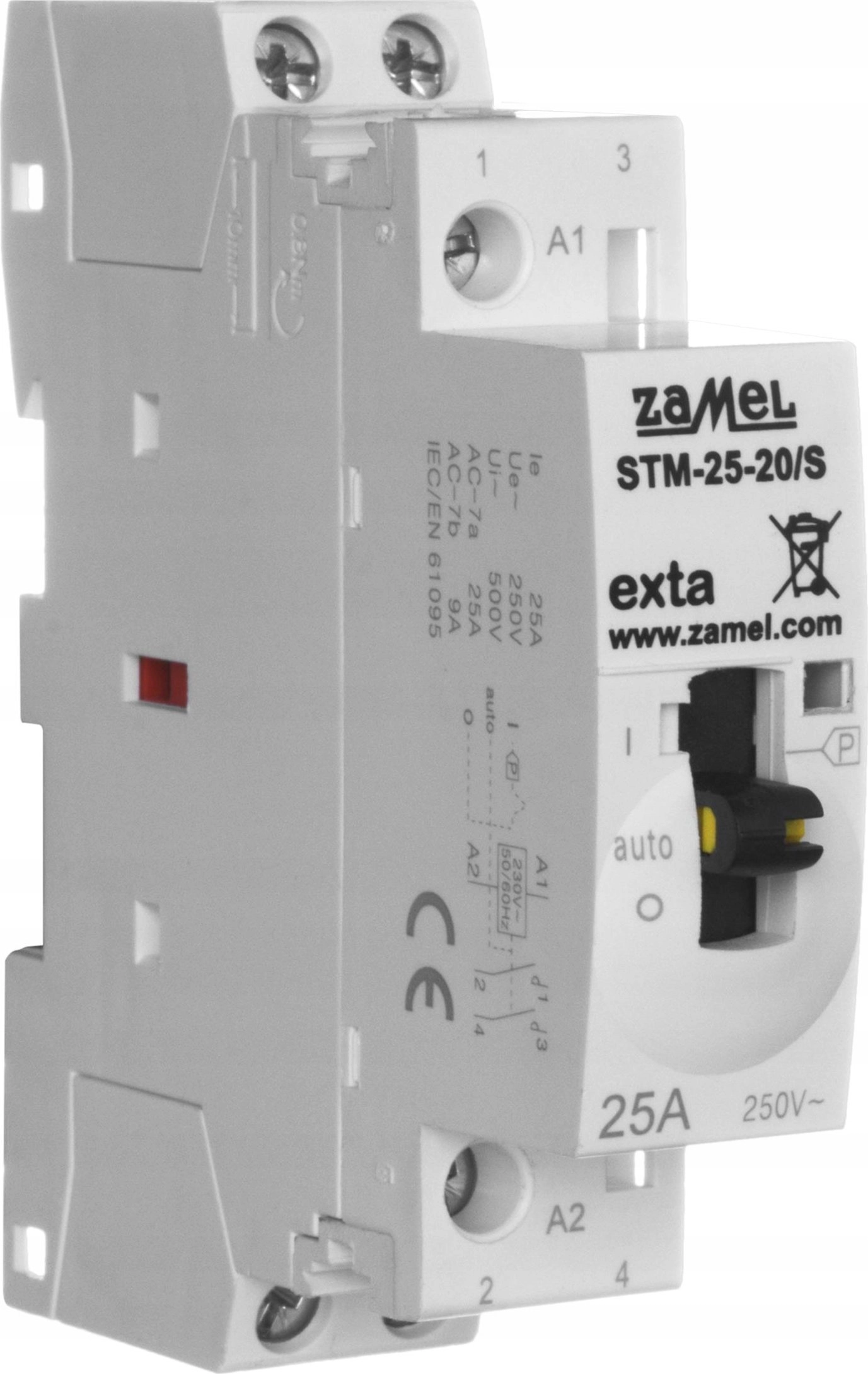 Zamel Modular contactor with manual control