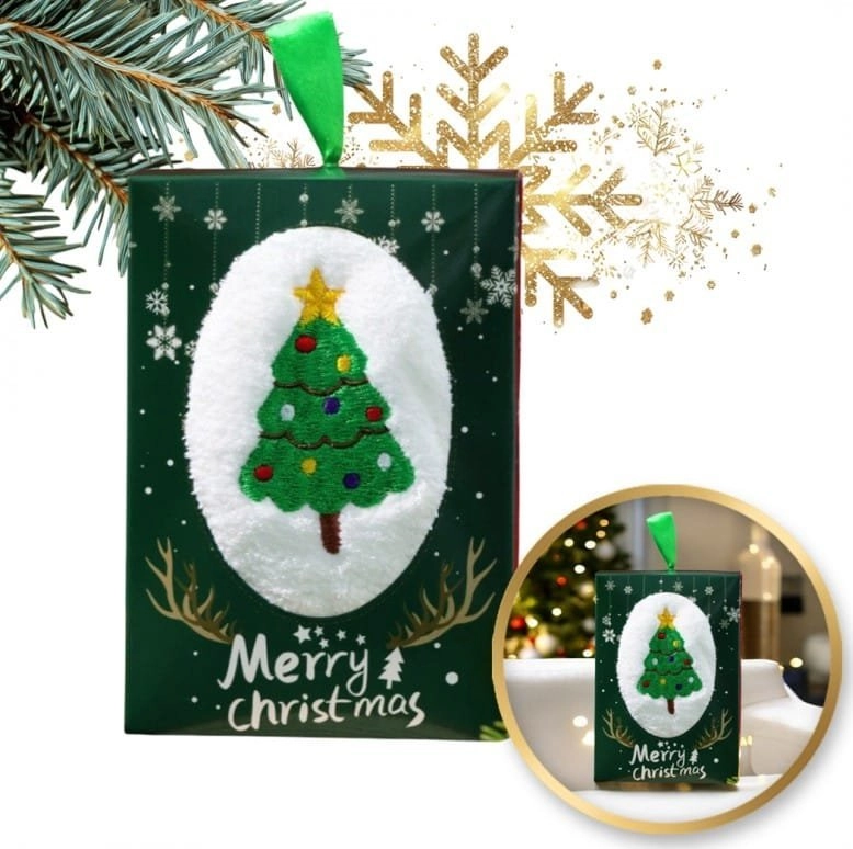 ECARLA Christmas towel Christmas tree motif