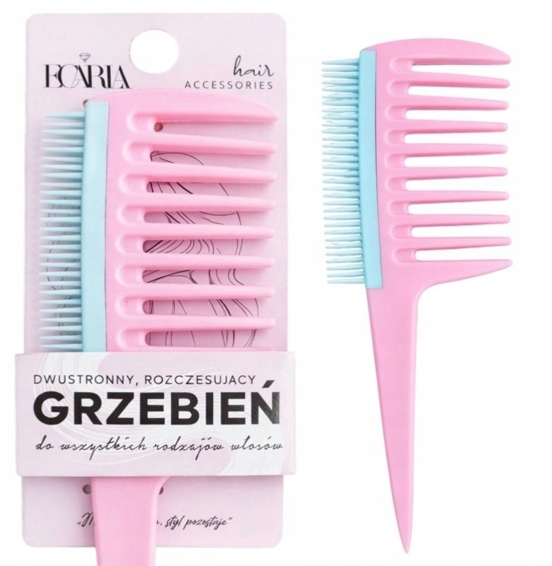 ECARLA Double-sided comb-brush for detangling tangled