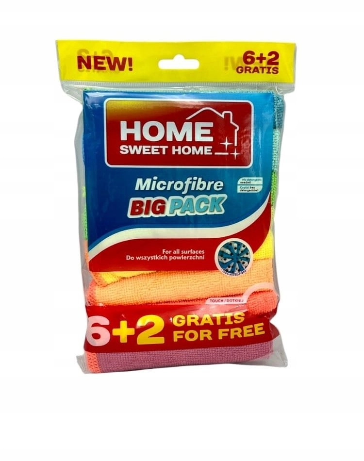 Łucznik MICTROFIBRE CLOTHS UNIVERSAL COLOR 6+2