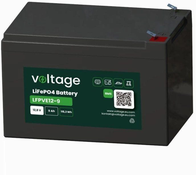 Voltage Akumulator LiFePO4 Voltage 12 8