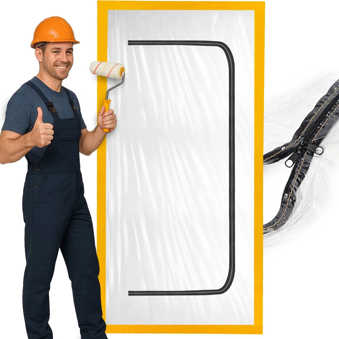 RENOVATION DUST PROTECTION DOORS  DUST CURTAIN