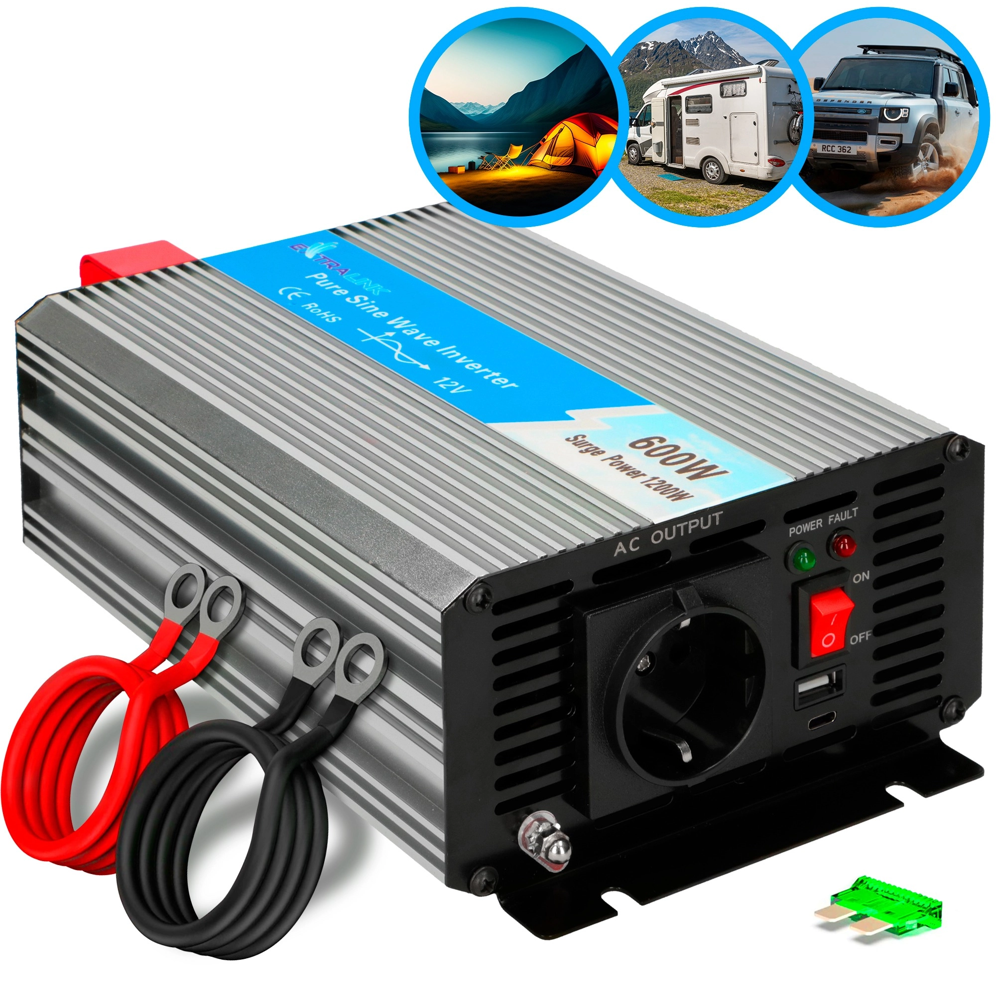 Extralink OPIP-600W  Voltage converter  12V  600W