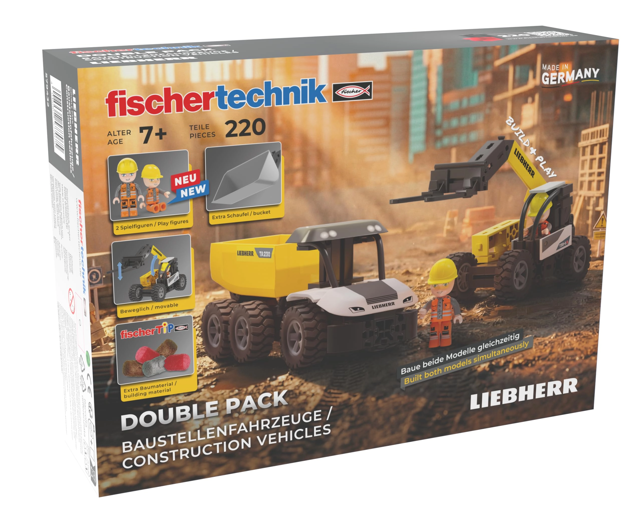 Fischertechnik Liebherr Double Pack construction vehicles