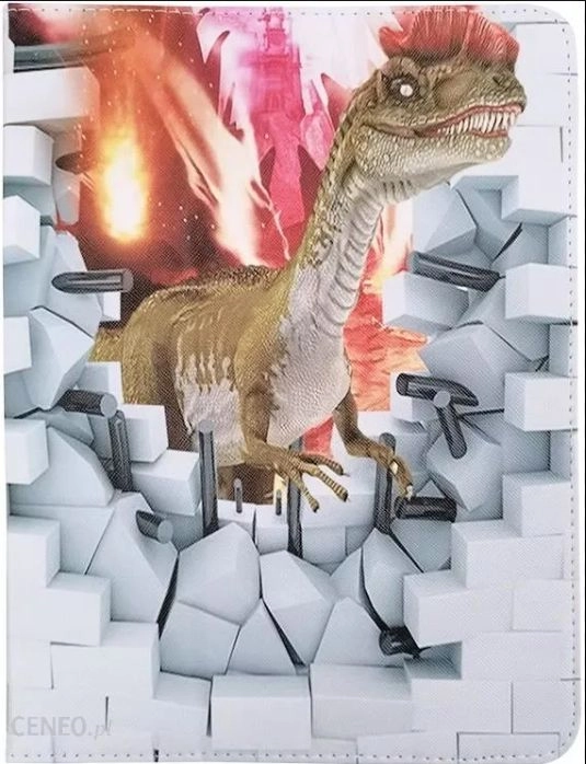 Wallet book iLike Universal case Dinosaur