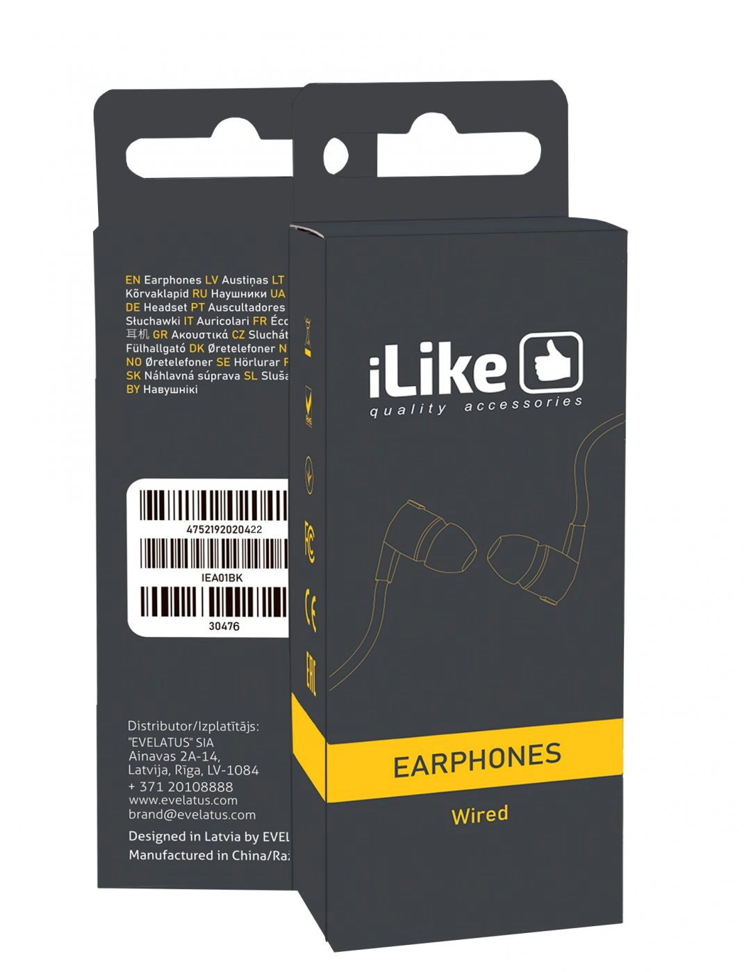 ILike Universal IEA01WH headphones evelatus_20200729155621 IEA01WH