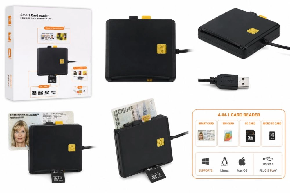 Parveidotājs iLike 4-in-1 USB Smart Card