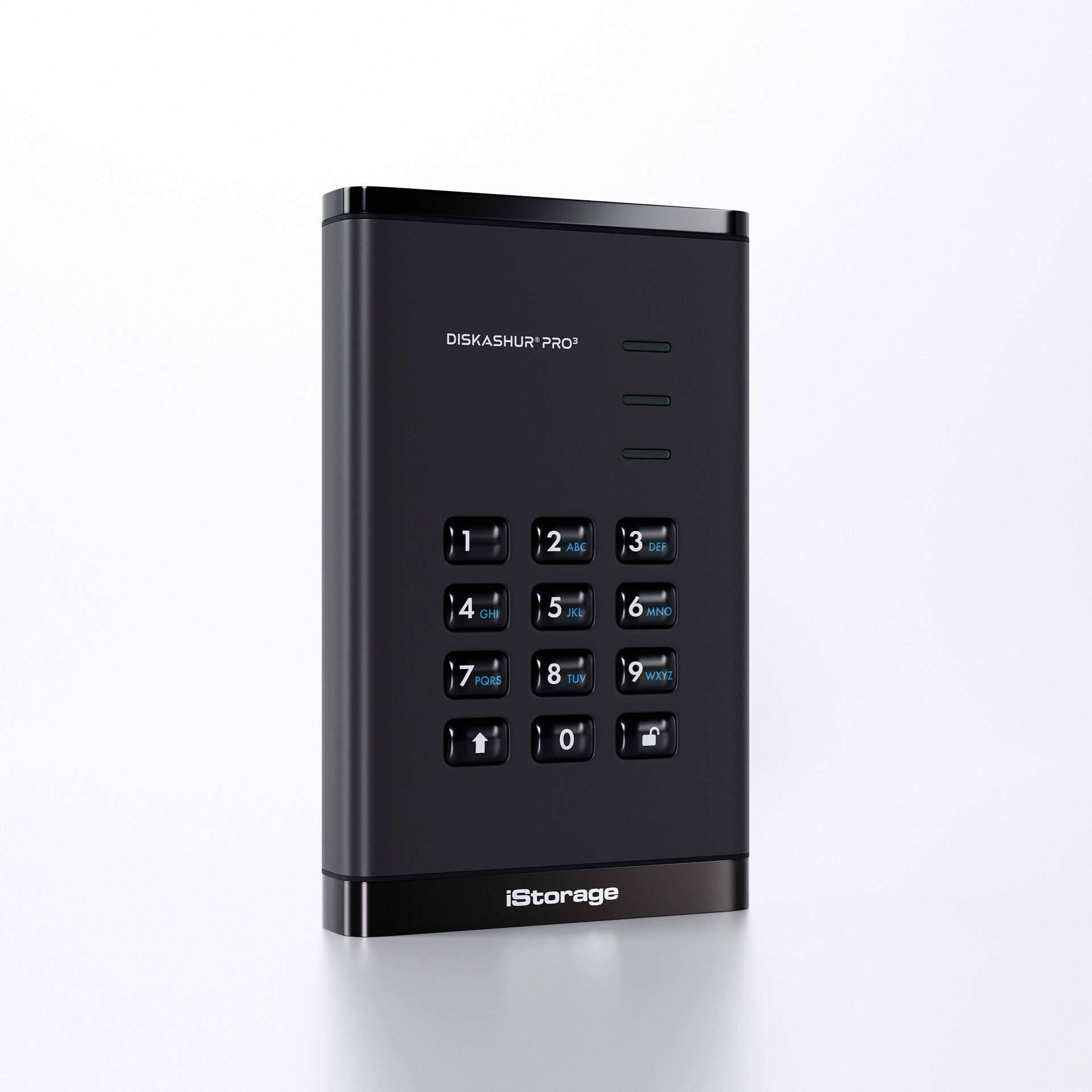 iStorage diskAshur PRO3 HDD ārējais cietais disks 500 GB USB Veids-C 3.2 Gen 1 (3.1 Gen 1) Melns