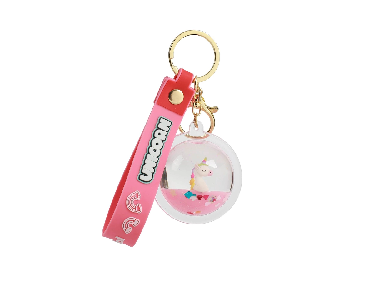 ITotal - Sphered Liquid Keychain UNICORN