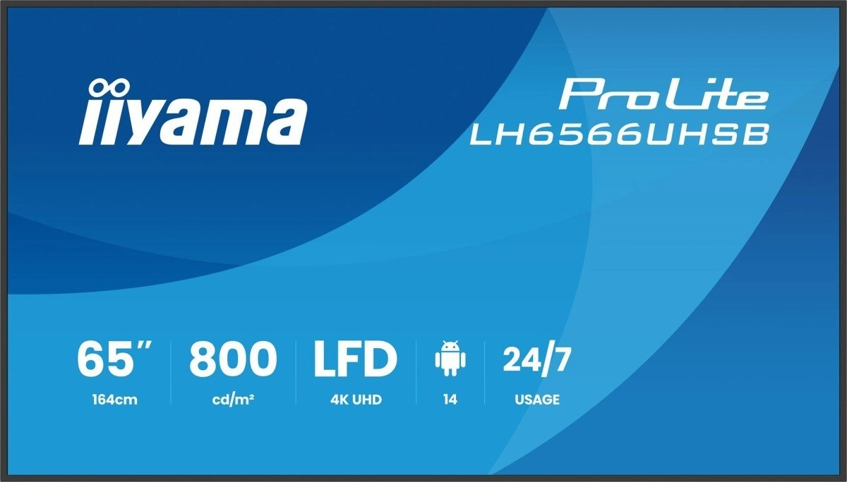 Iiyama LH6566UHSB-B1AG Signage Display Digital signage