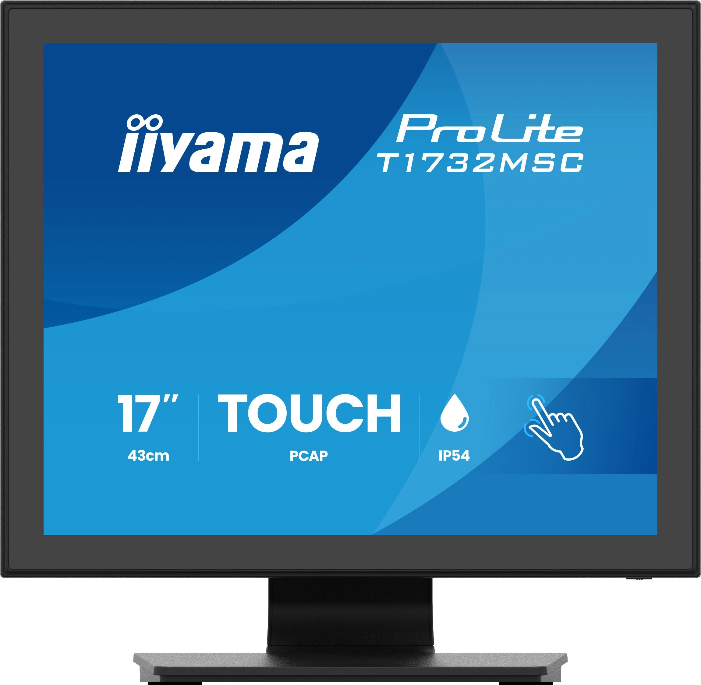 iiyama ProLite T1732MSC-B2S monitori 43,2 cm (17") 1280 x 1024 pikseļi SXGA LED Skārienjūtīgais ekrāns Melns