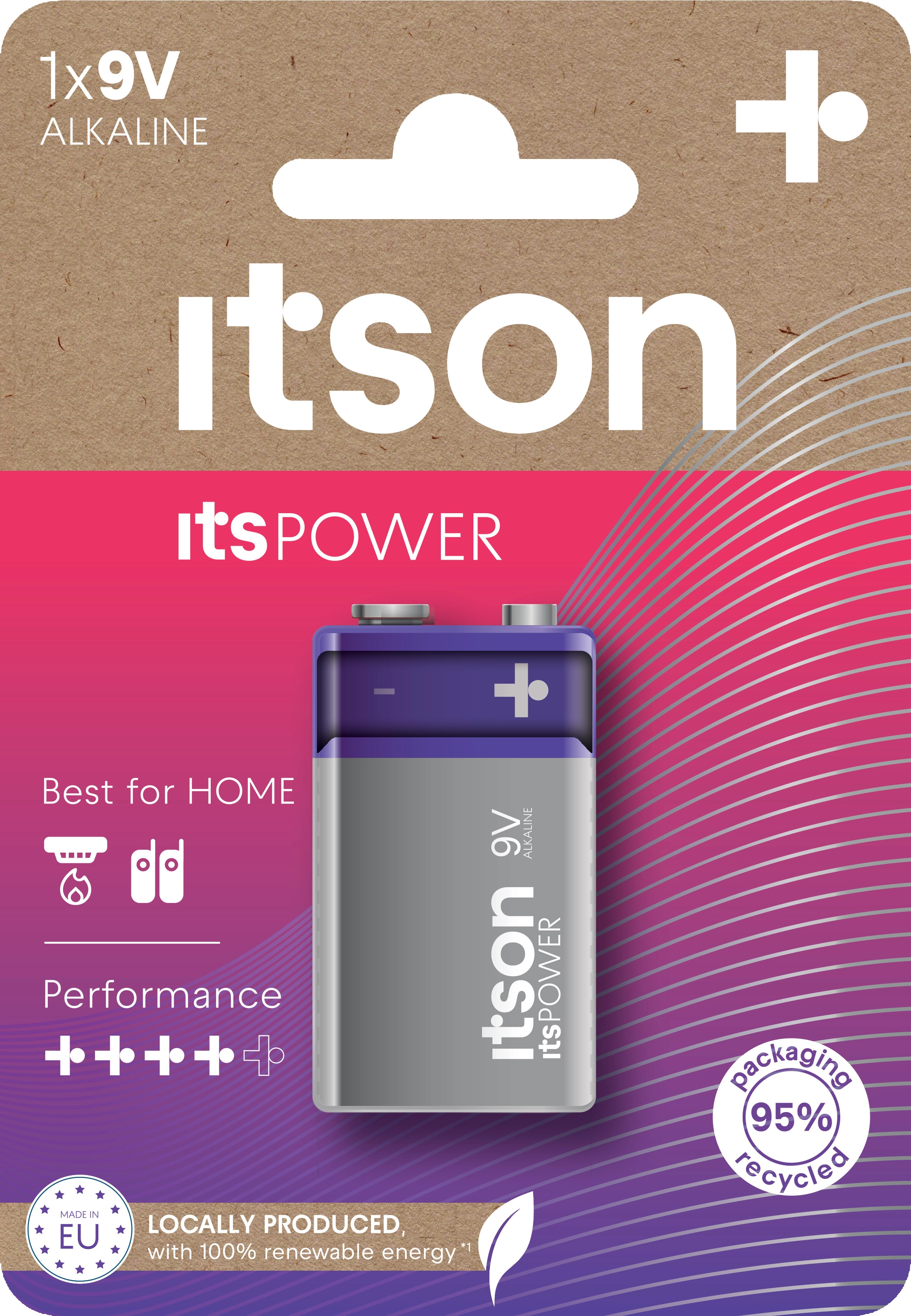 Itson itsPOWER battery Alkaline 6LR61IPO/1CP 9V