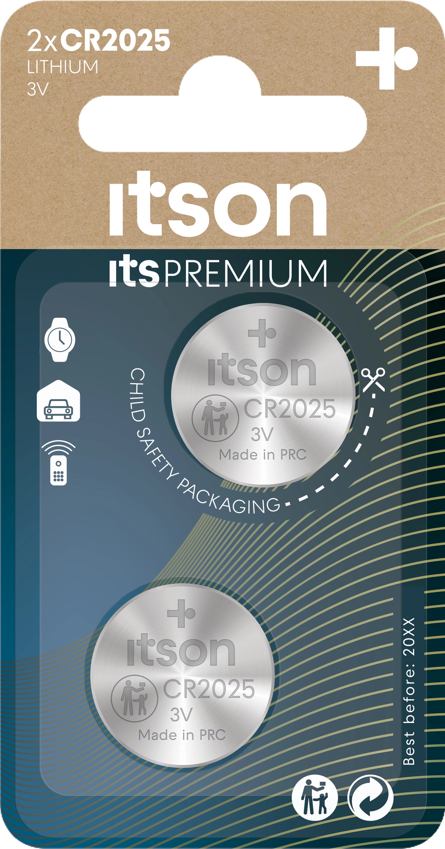 Itson itsPREMIUM battery CR2025IT/2BP CR2025IT/2BP 5410853067795