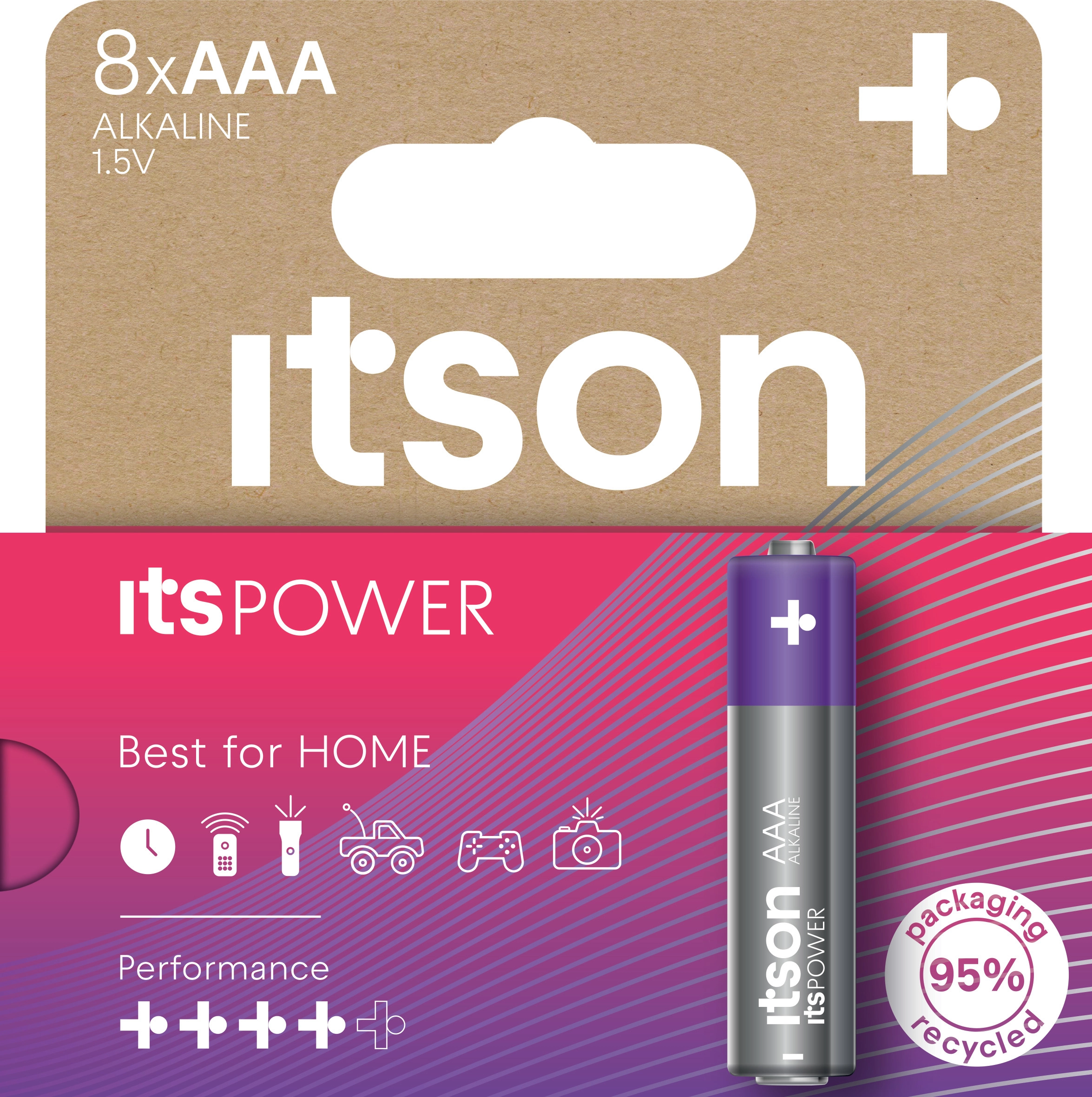 Itson itsPOWER battery Alkaline LR03IPO/8HH (