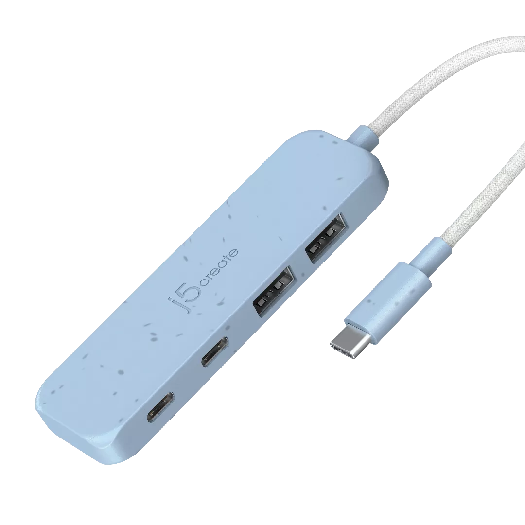J5create Eco-Friendly USB-C to 4-Port Type-C