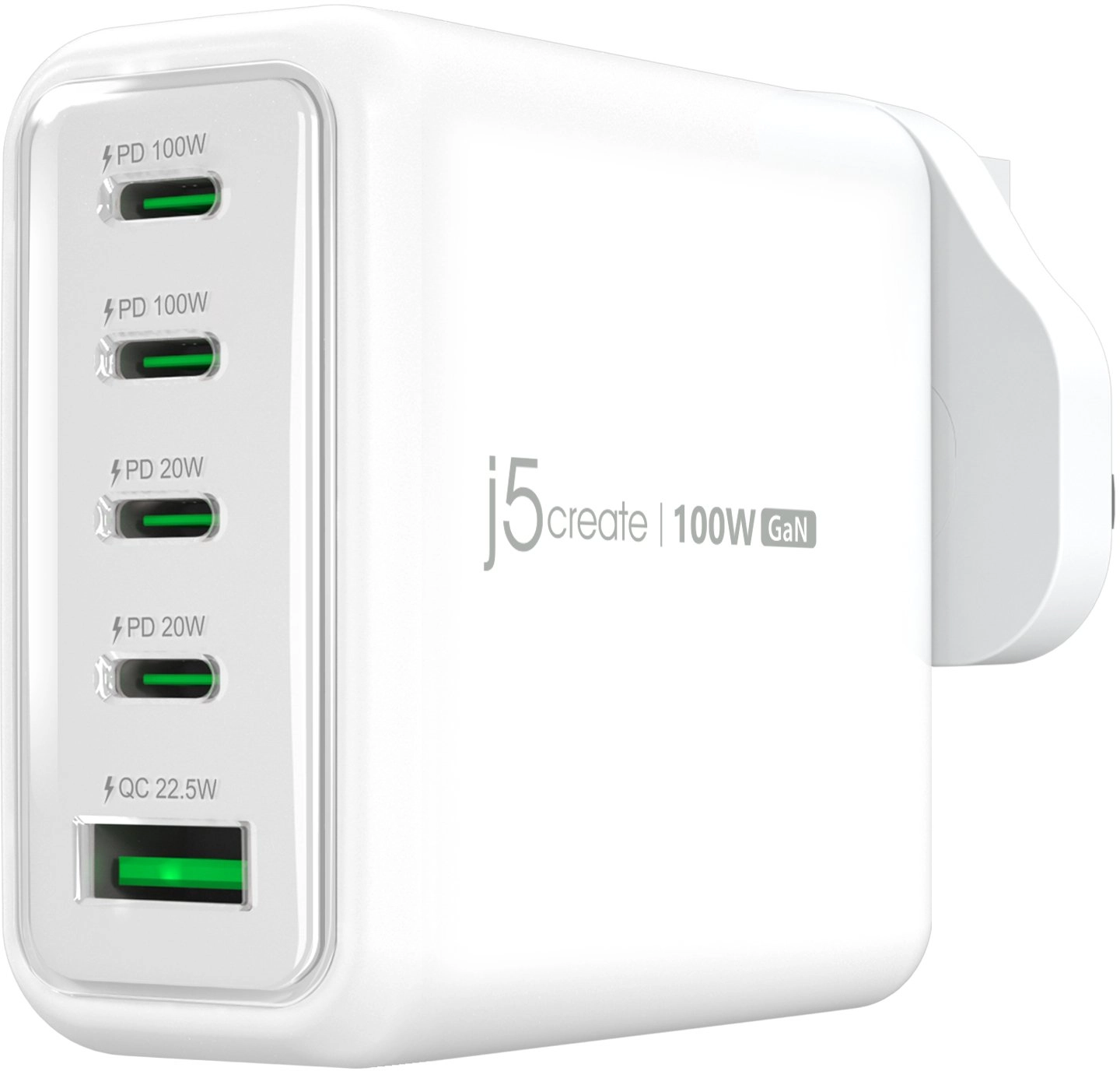 J5create JUP53100 100W GaN USB-C® 5-Port