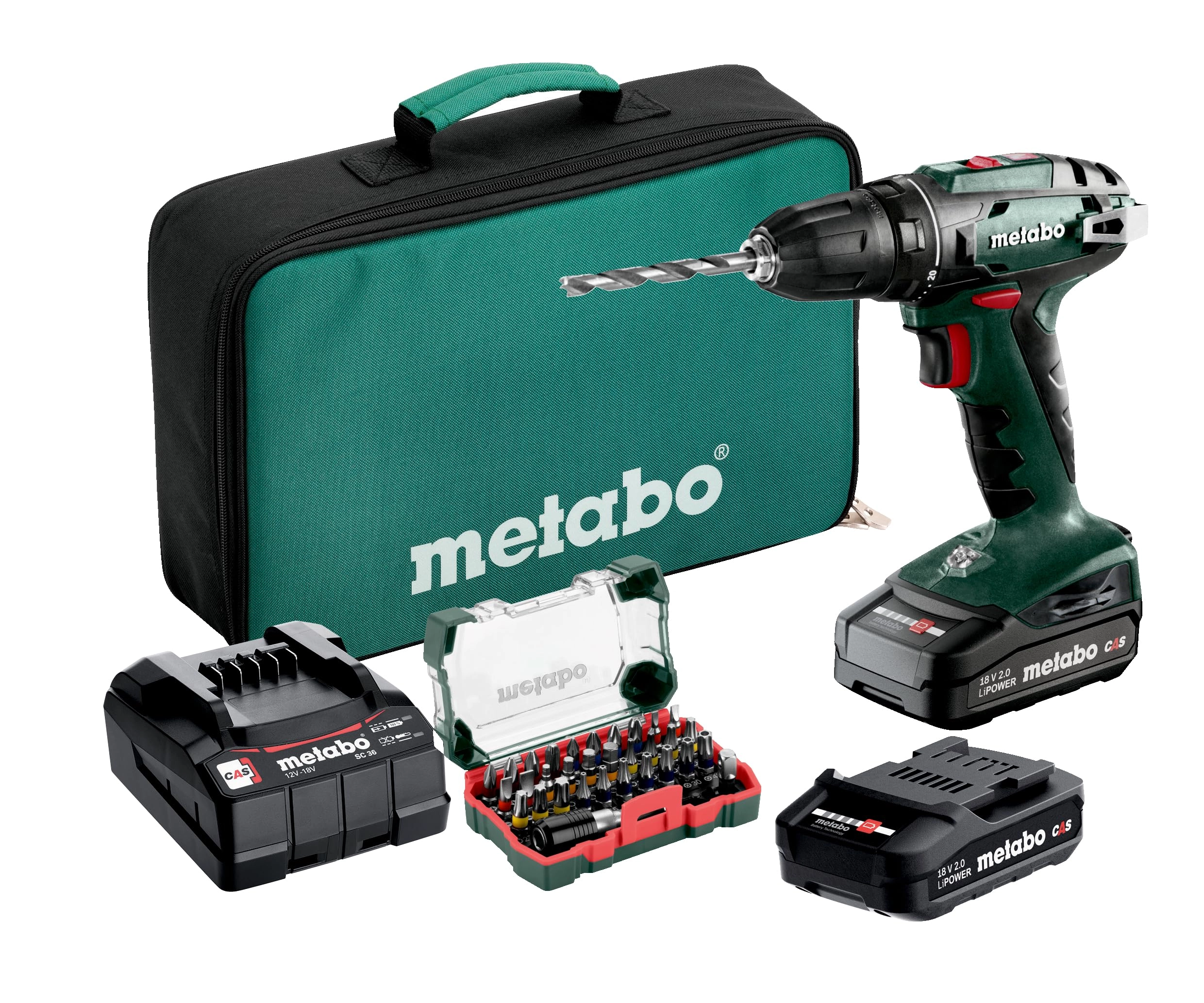 Metabo BS 18 Set Cordless Drill