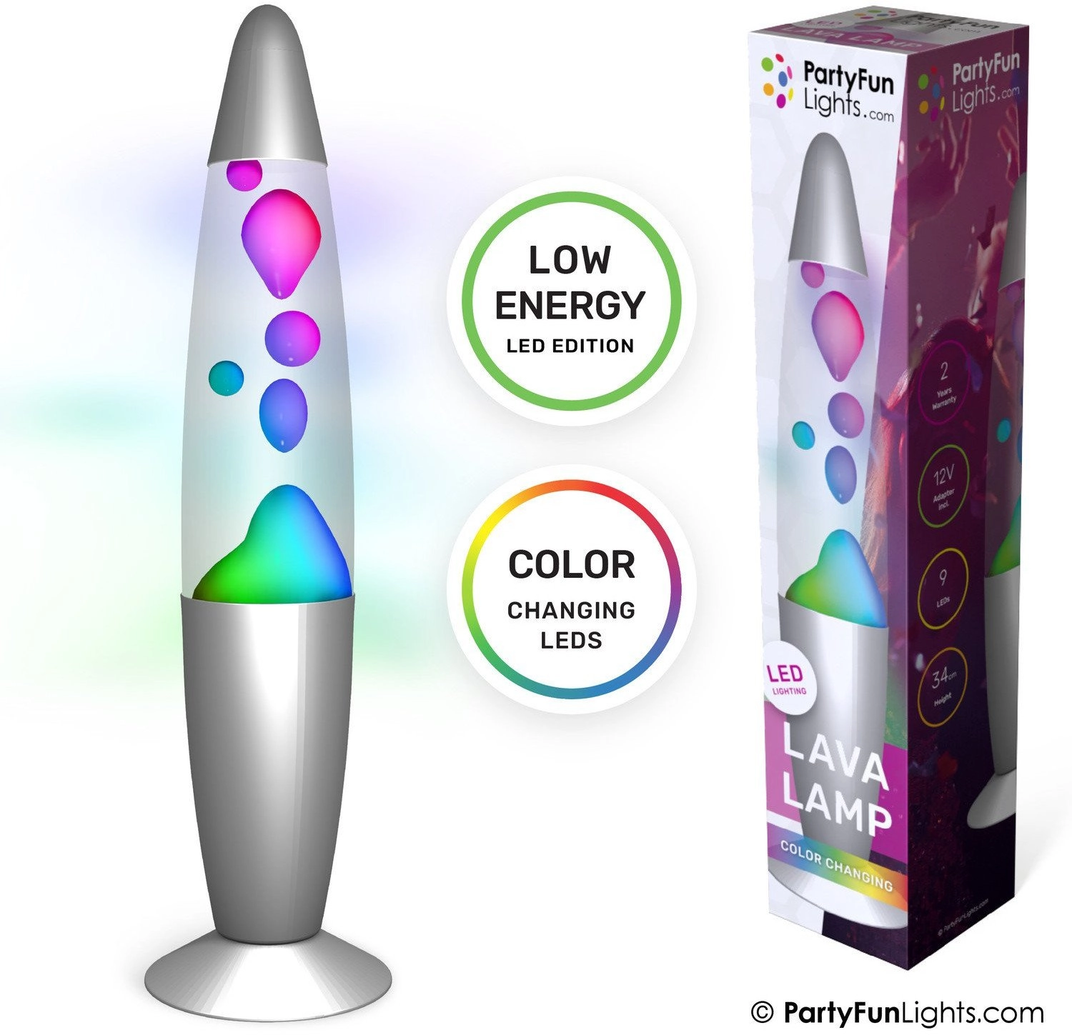 Lava lamp - Multicolored H: 34cm