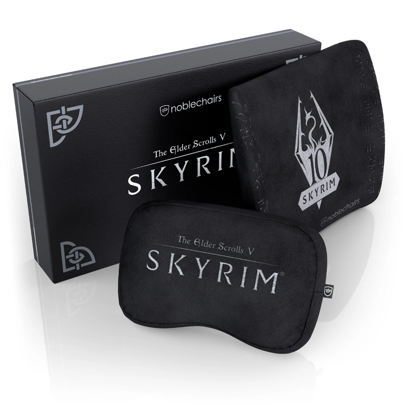 Noblechairs Skyrim  Neck pillow/Lumbar pillow  Black