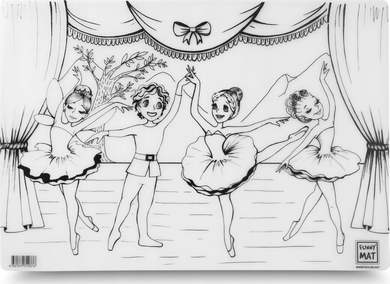 Transparent mat Dancers Funny Mat STRIGO