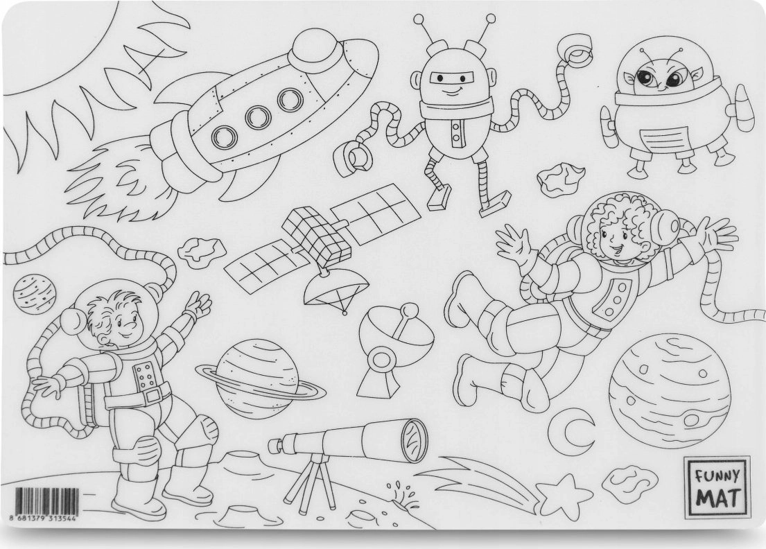ERASEABLE COLORING TABLE MAT 25X35 CM