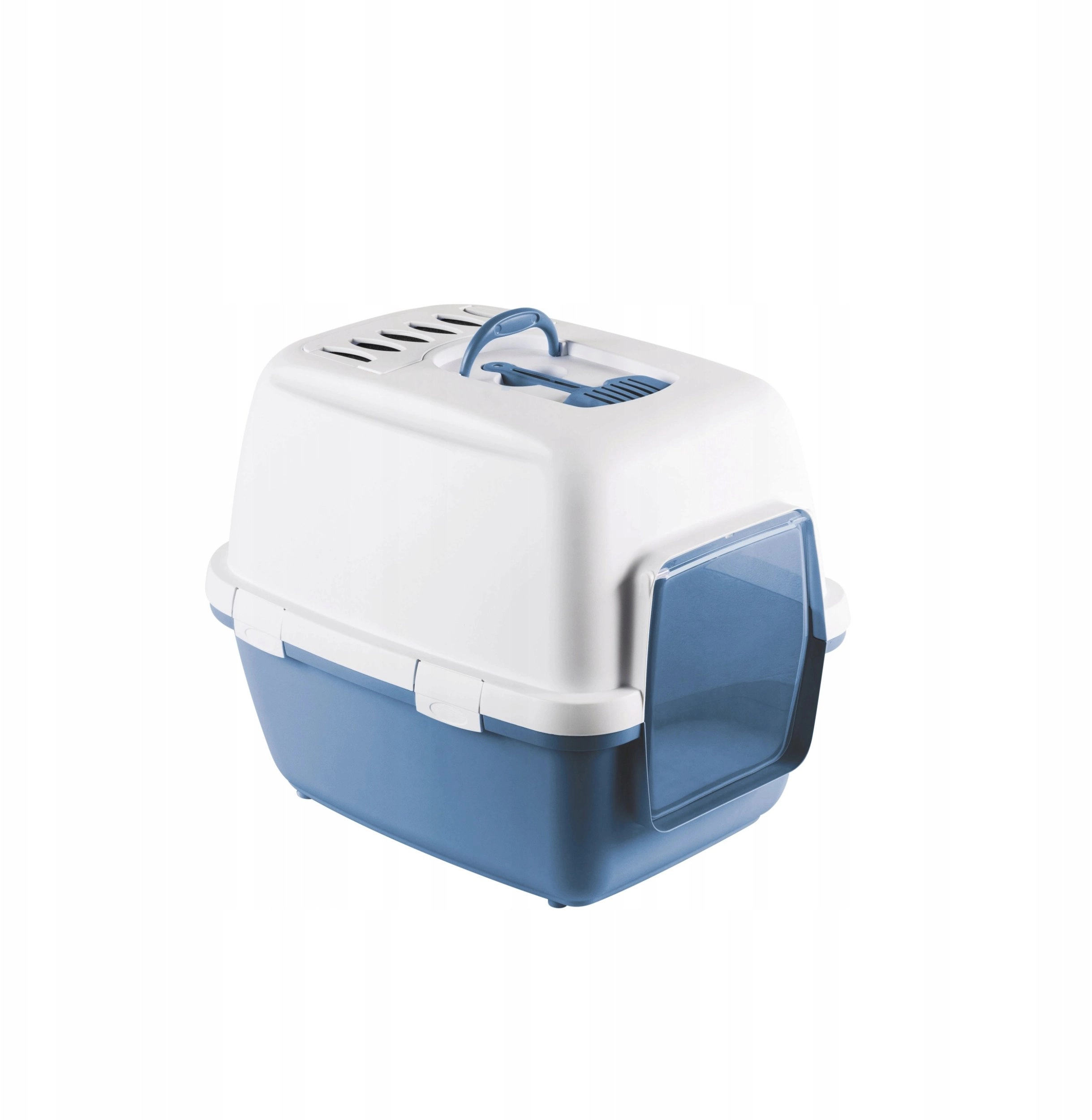 Cathy Comfort closed toilet 58x45x48cm white/blue