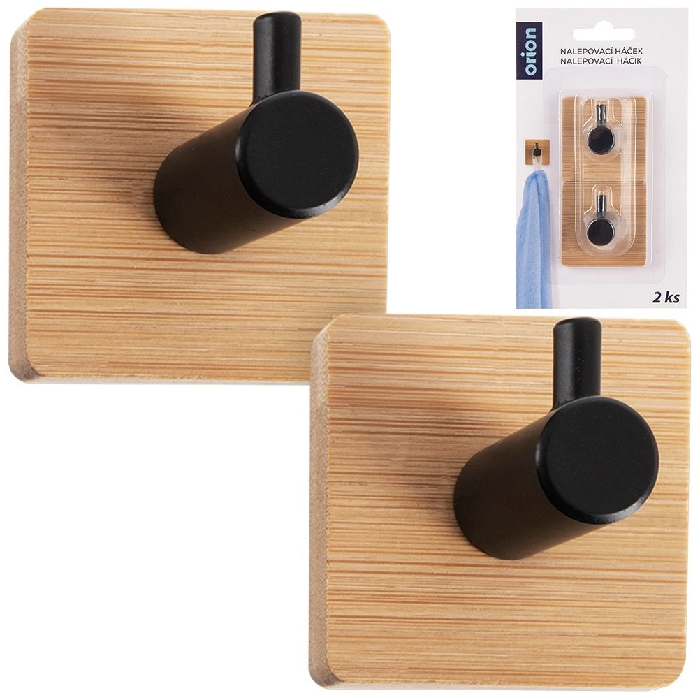 VidaXL Self-Adhesive Hooks Square Wood Metal