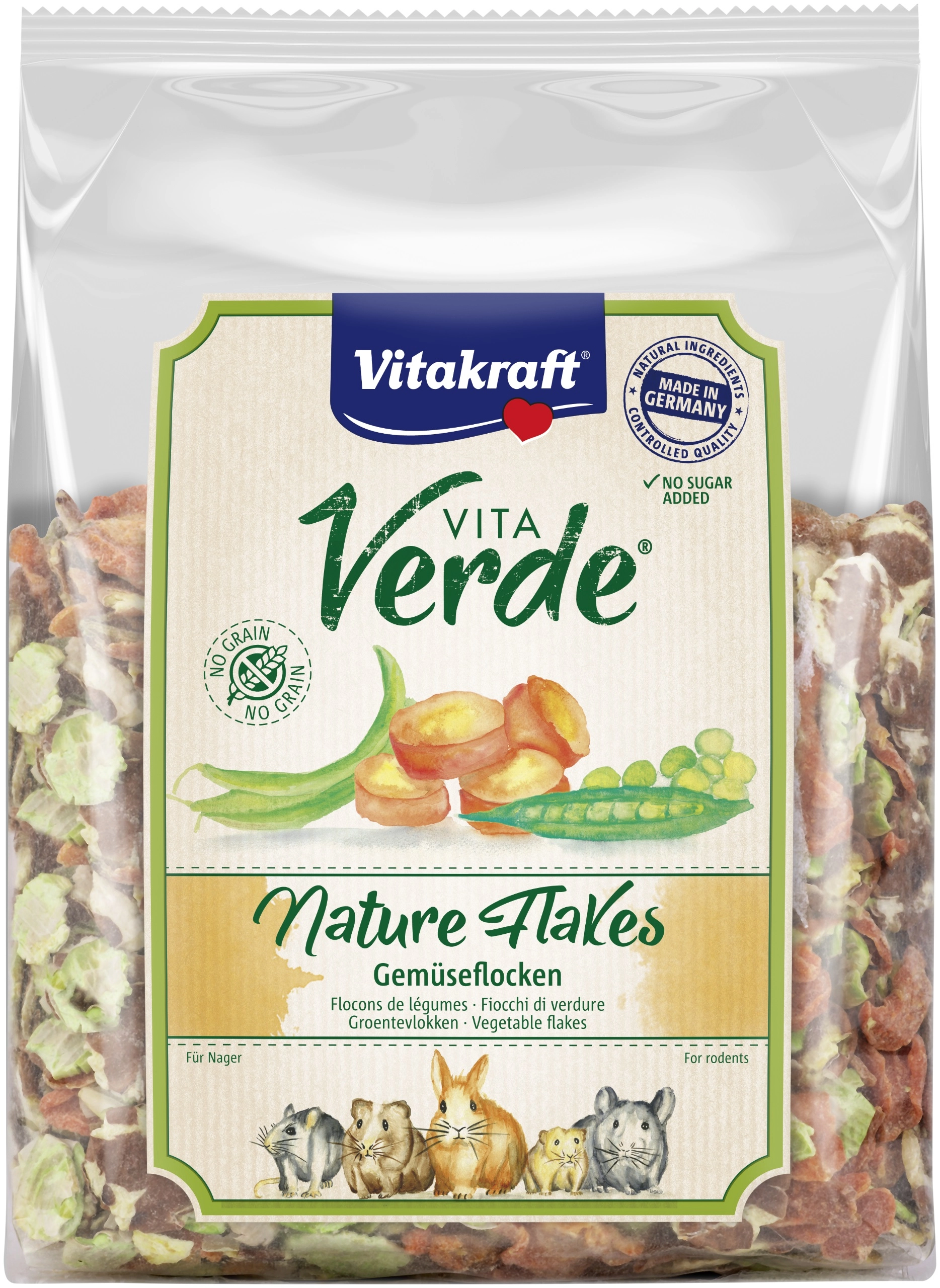 Vitakraft - VitaVerde Nature Flakes Vegetables