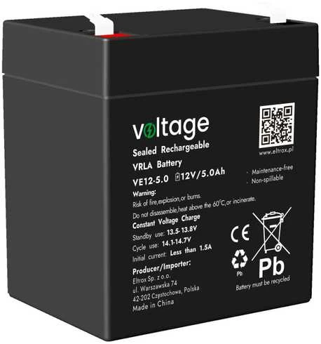 Voltage Akumulator AGM Voltage 12V 5