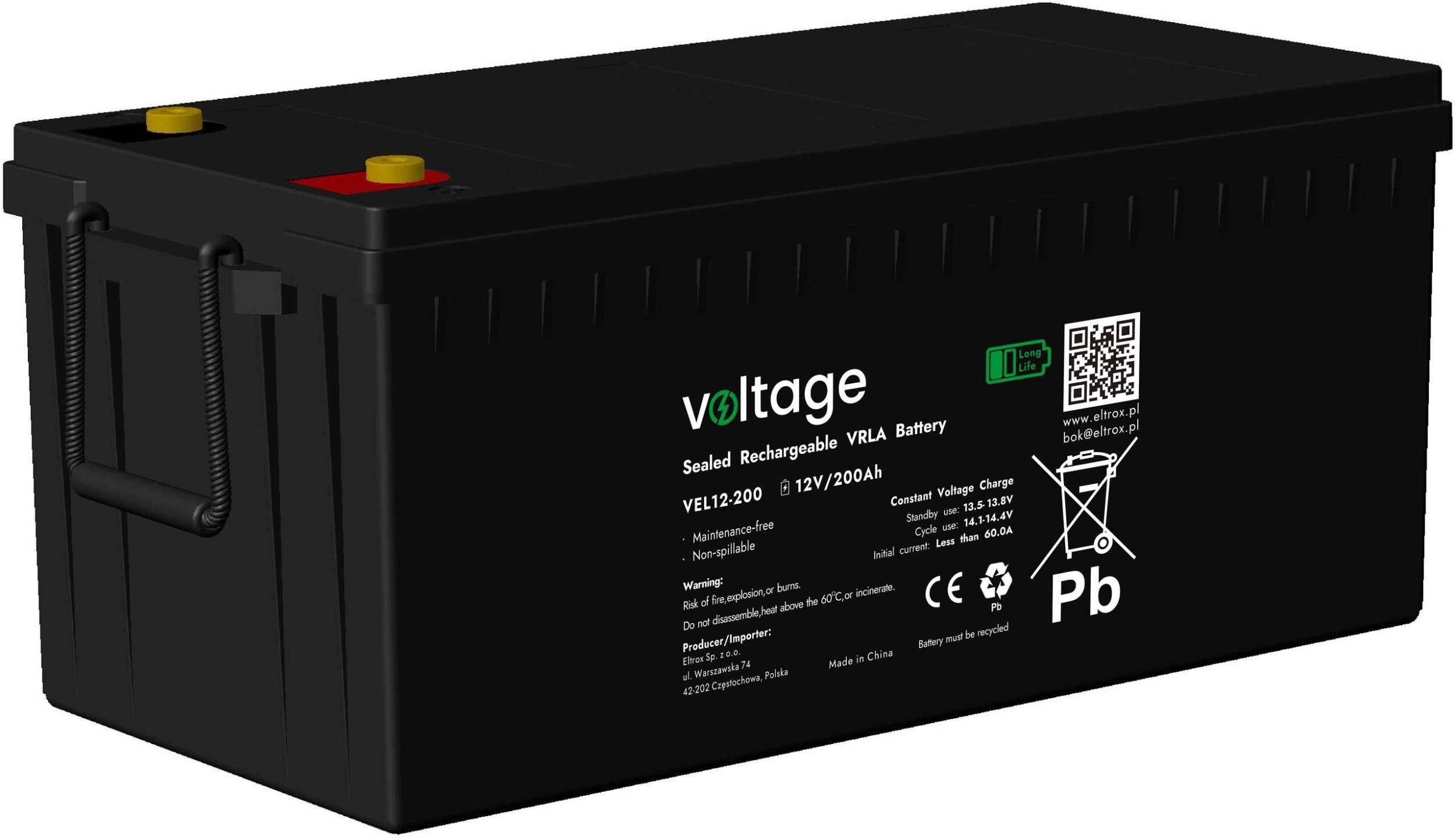 Voltage AGM Battery Voltage Long Life